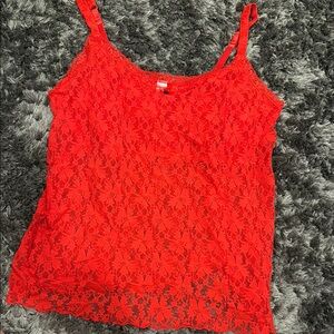 Secret Treasures Red Sleeveless Camisole